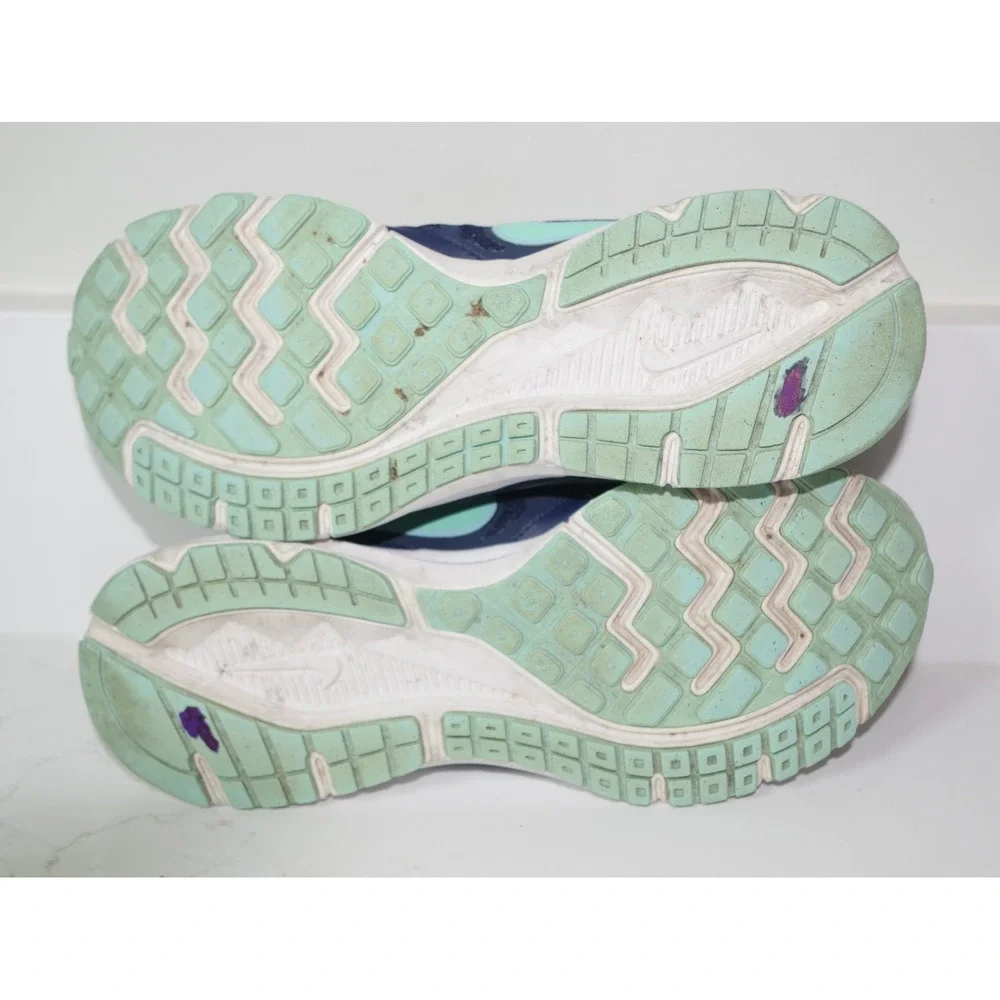 Nike Dart 11 Women's Size 7 Running Shoes Navy Blue Menta Green